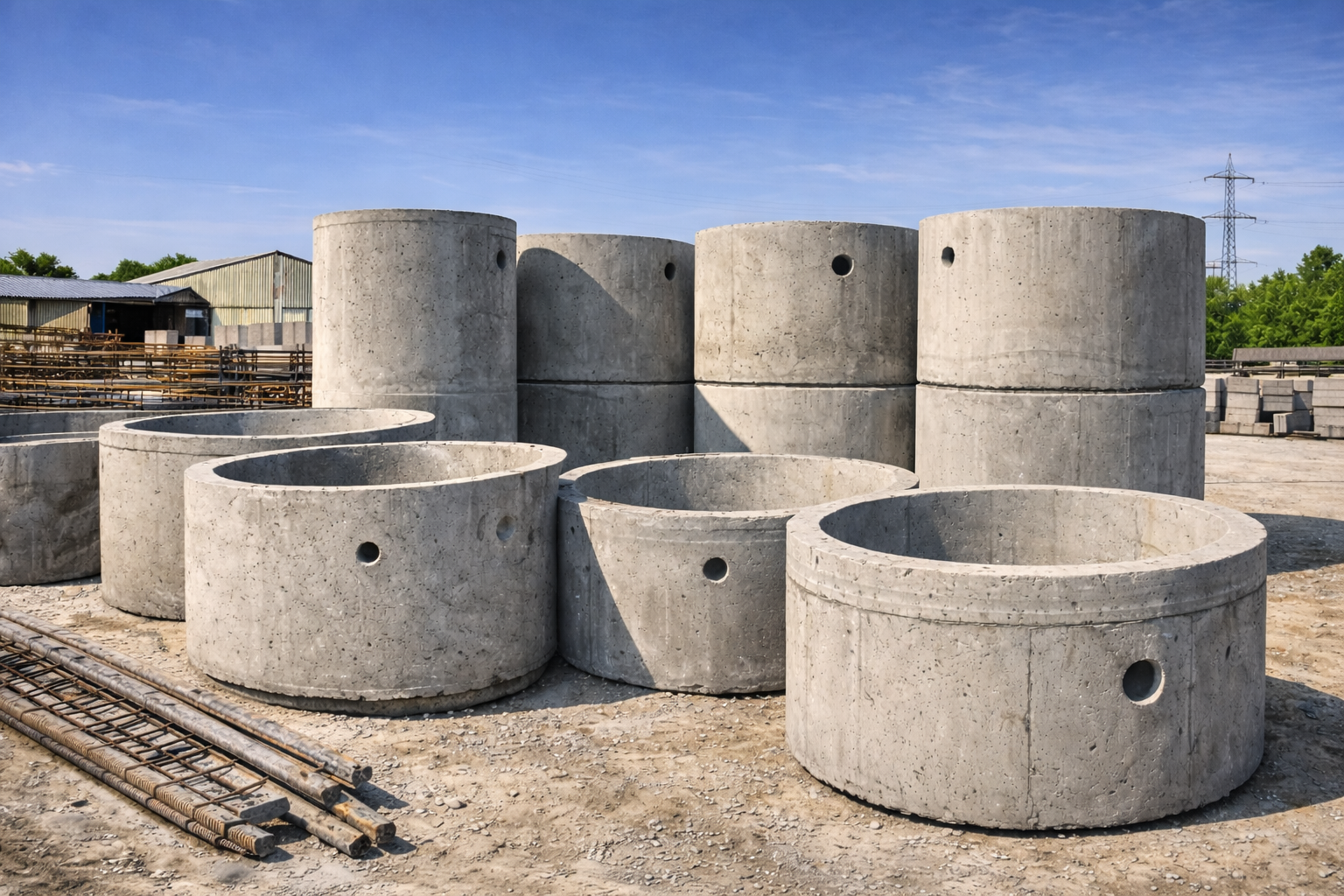 Vasbeton vízóra akna és szennyvíztároló gyártás Kecskeméten